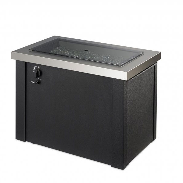 Stainless Steel Providence Rectangular Gas Fire Pit Table by Outdoor Greatroom - Image 2